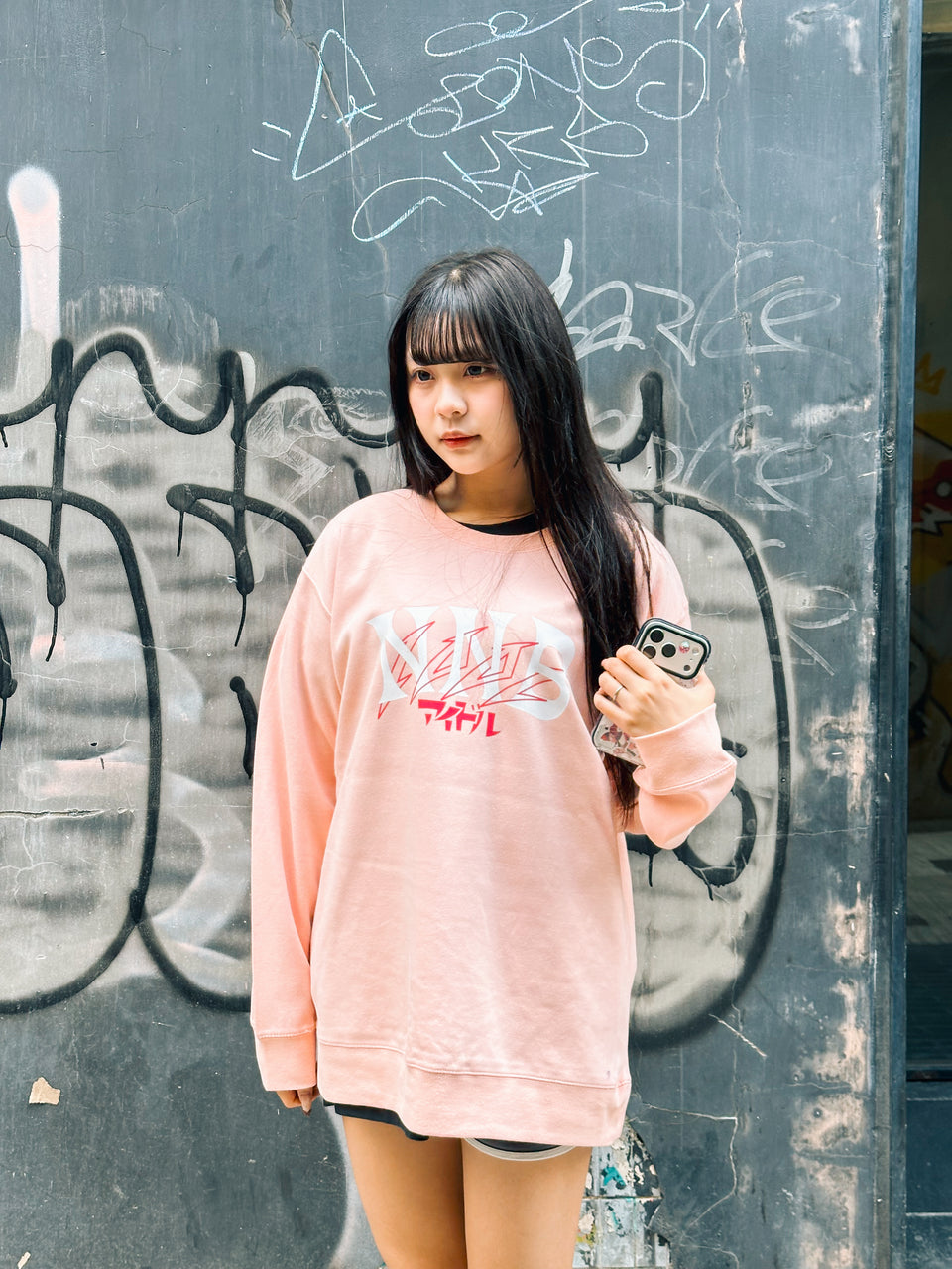 NNB idol sweatshirt (pink)