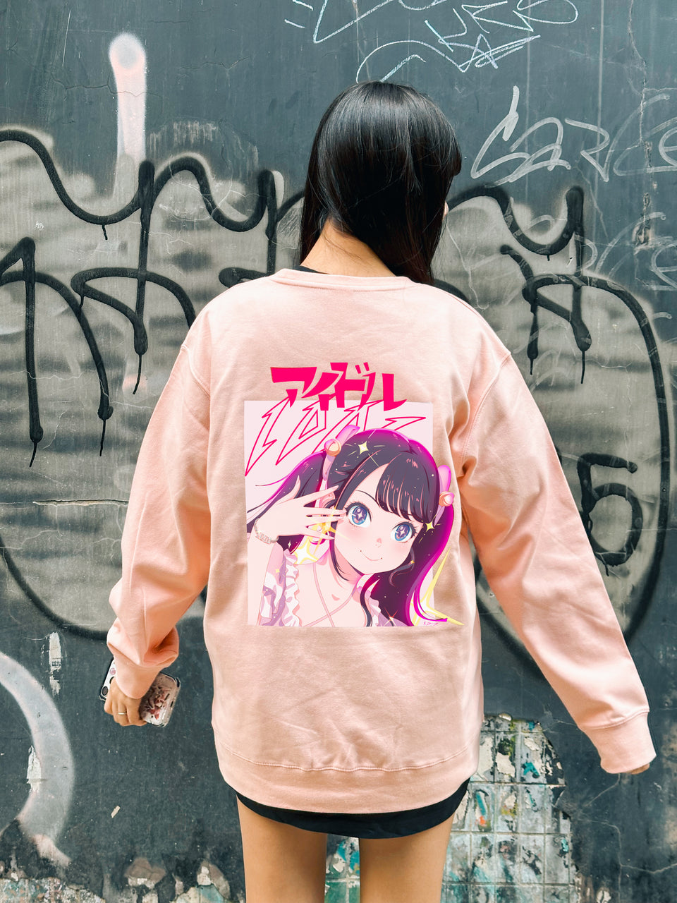 NNB idol sweatshirt (pink)