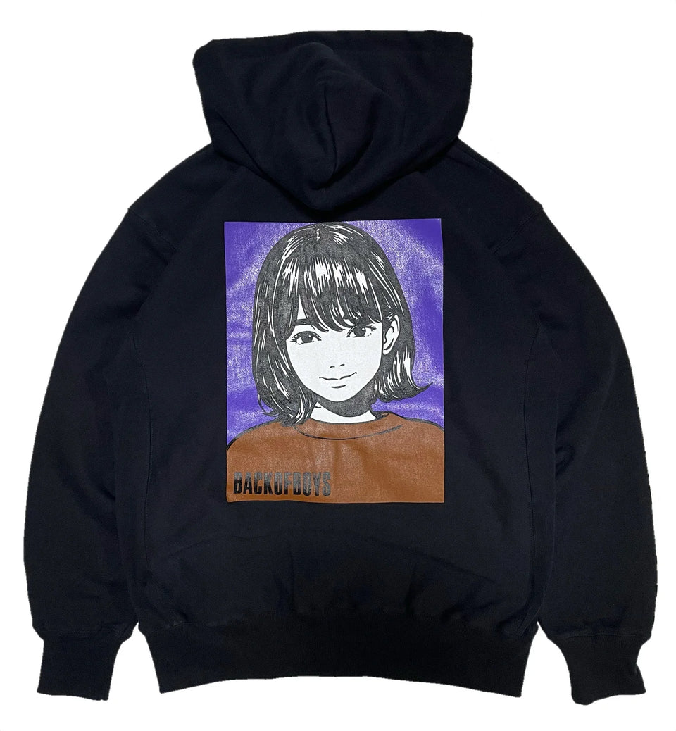TBOB cute girl zip hoodie type 2 (black)