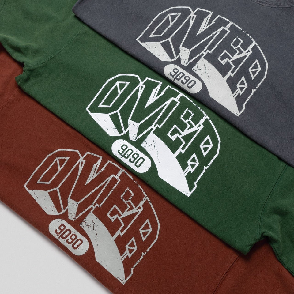 9090 × over print Pigment Tee