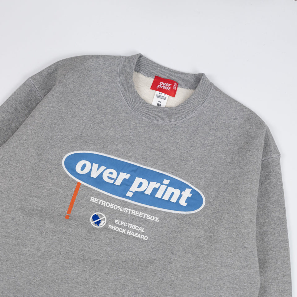 Over Print ELECTRICAL Sweatshirt (Heather Gray)