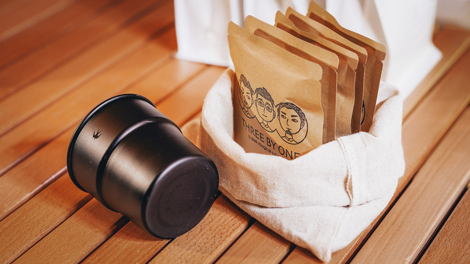Three By One Coffee Drip Bag + Cup Set - Ethiopia