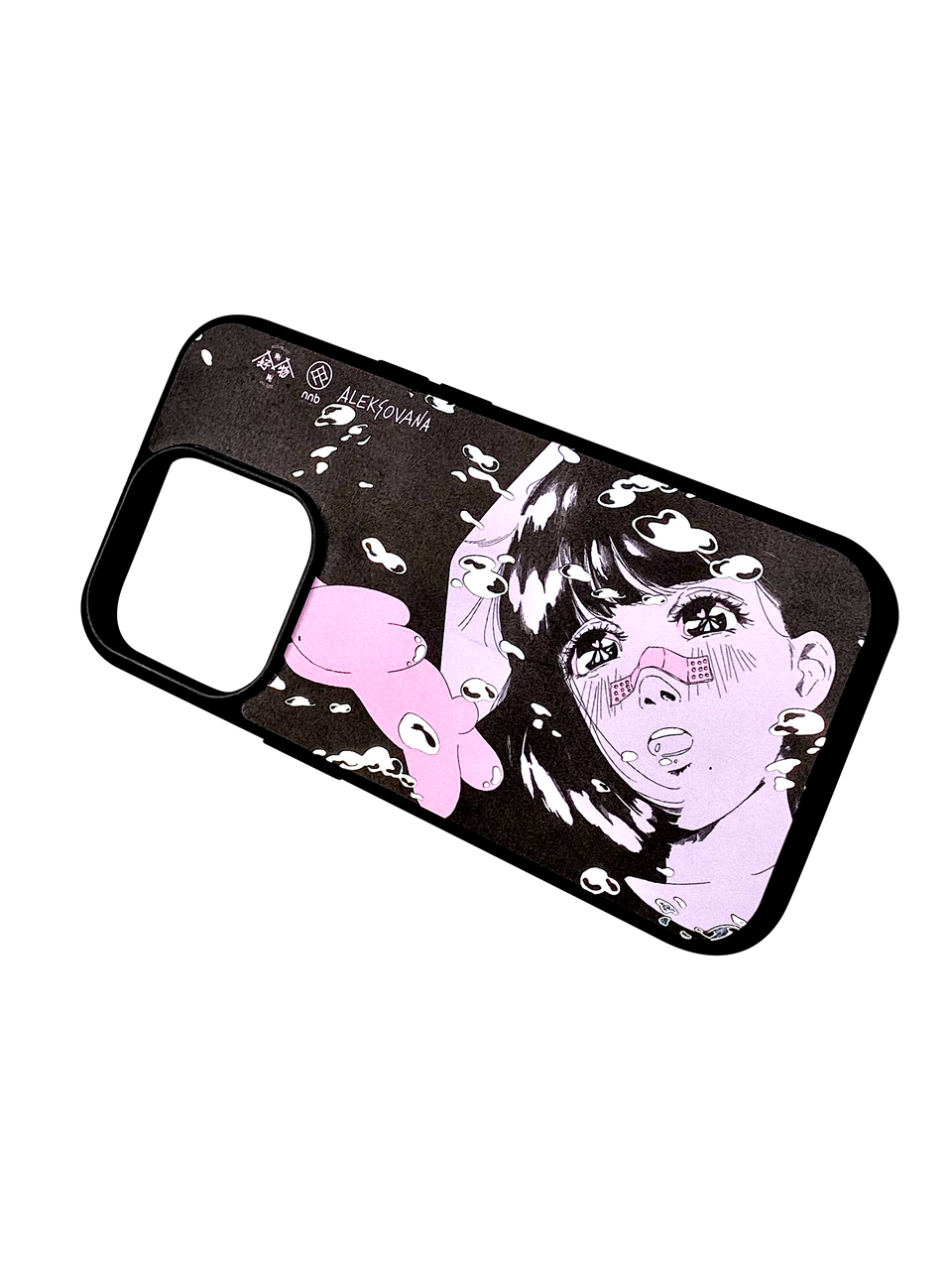 nnb x Aleksovana Floating Tears Phone Case Black Mirror Version