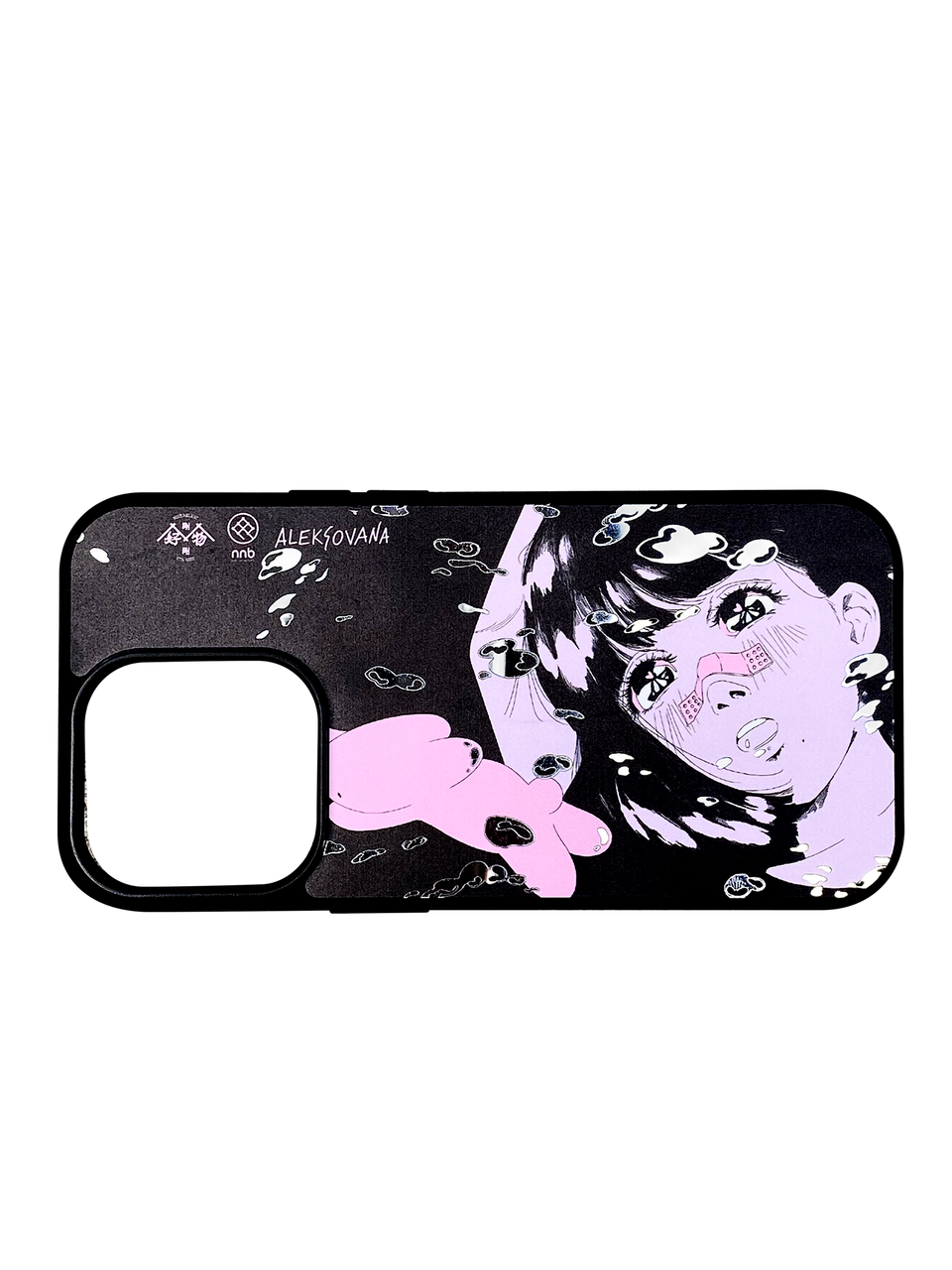 nnb x Aleksovana Floating Tears Phone Case Black Mirror Version