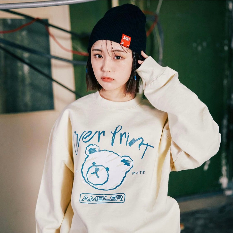 Over Print x Ambler Sweat Shirt (Ivory)