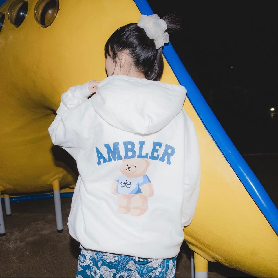 Over Print x Ambler Hoodie (White) – Noirnblanc Limited