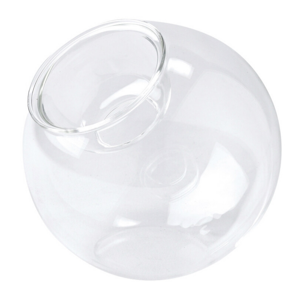 Glass Base Clear Round Dome