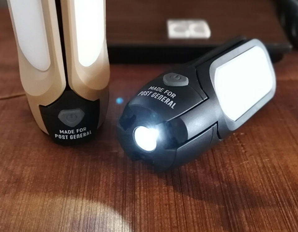 Post General Tri Panel Solar Charged LED Light