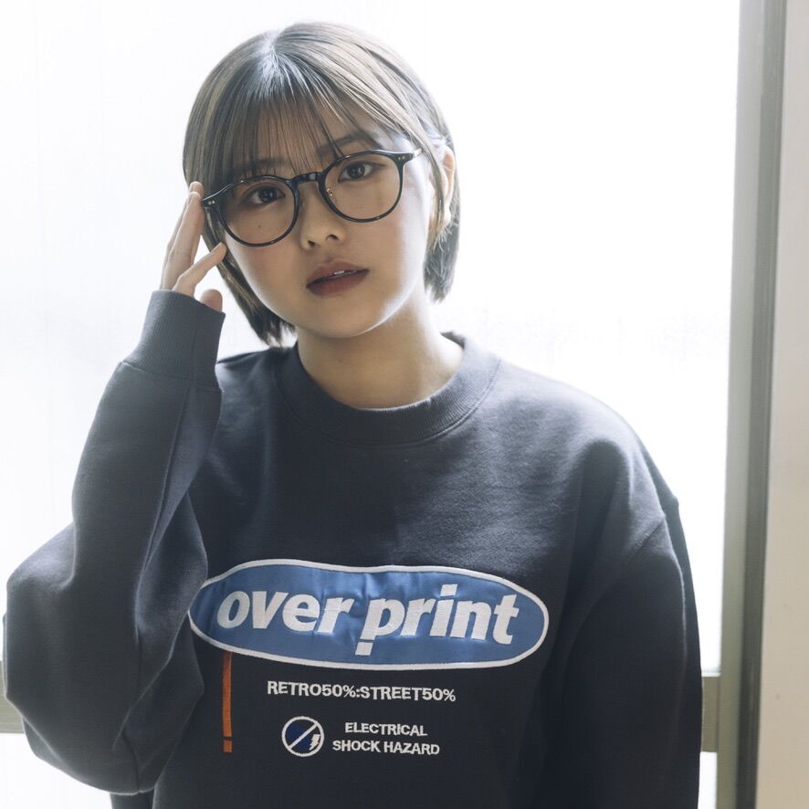 Over Print ELECTRICAL Sweatshirt (Chacoal)