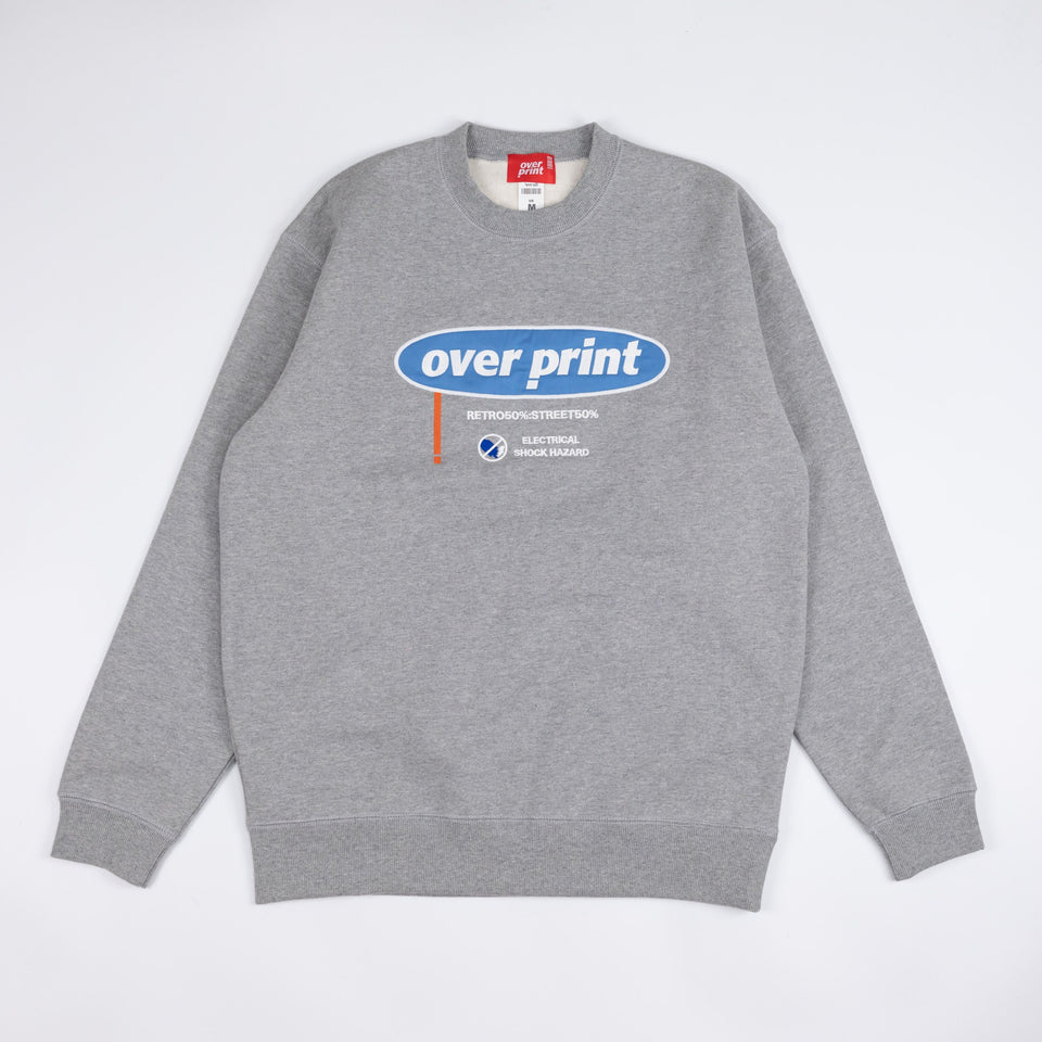 Over Print ELECTRICAL Sweatshirt (Heather Gray)